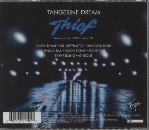 Tangerine Dream Thief CD album (CDLP) UK TANCDTH893667