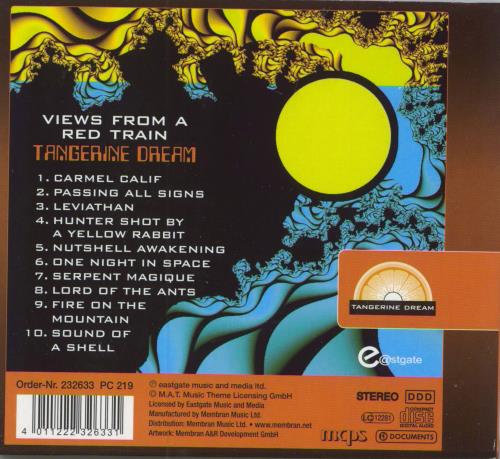 Tangerine Dream Views From A Red Train CD album (CDLP) German TANCDVI796795