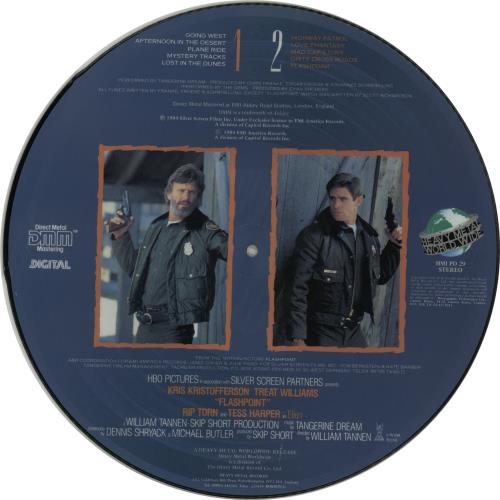 Tangerine Dream Flashpoint UK picture disc LP (vinyl picture disc album