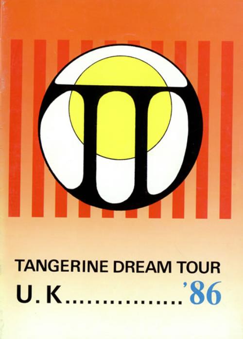 Tangerine Dream UK Tour '86 UK tour programme (460850) TOUR PROGRAMME