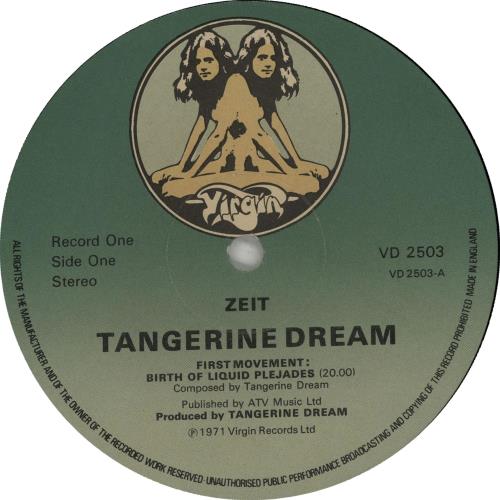 Tangerine Dream Zeit EX UK 2LP vinyl record set (Double LP Album