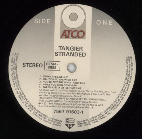 Tangier Stranded vinyl LP album (LP record) German UCWLPST868433