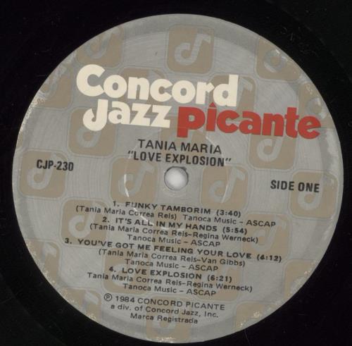 Tania Maria Love Explosion - Promo Stamped Sleeve vinyl LP album (LP record) US VFNLPLO586608