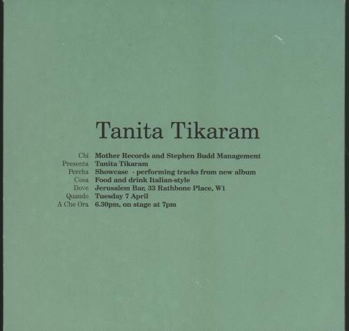 Tanita Tikaram Stop Listening - Invite Sleeve CD single (CD5 / 5") UK TIKC5ST113176