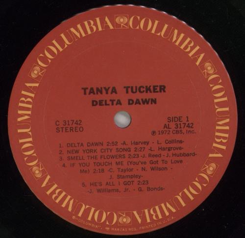 Tanya Tucker Delta Dawn vinyl LP album (LP record) US TSQLPDE875924