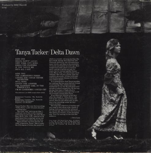 Tanya Tucker Delta Dawn vinyl LP album (LP record) US TSQLPDE875924