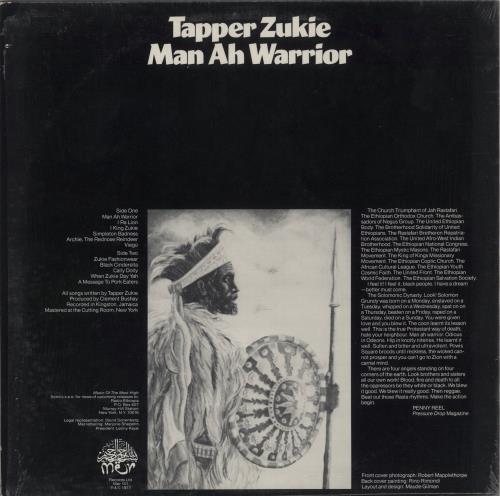 Tapper Zukie Man Ah Warrior - Opened shrink vinyl LP album (LP record) UK XB9LPMA871907