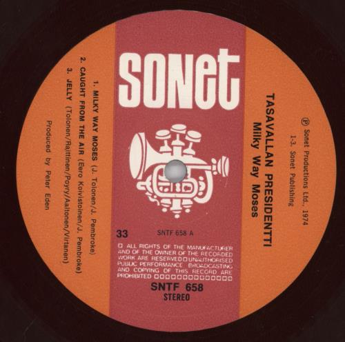 Tasavallan Presidentti Milky Way Moses vinyl LP album (LP record) UK TSVLPMI715151