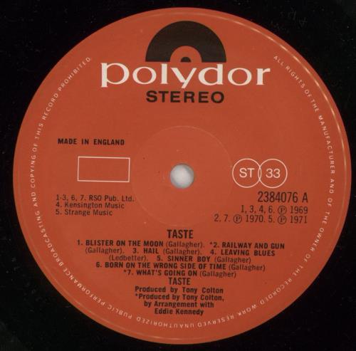 Taste Taste - 2nd vinyl LP album (LP record) UK TTELPTA595680