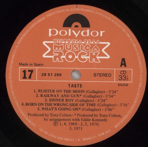 Taste The Best Of Taste vinyl LP album (LP record) Dutch TTELPTH858417