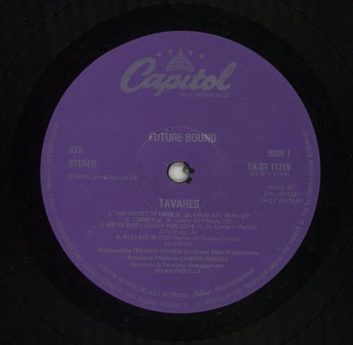 Tavares Future Bound vinyl LP album (LP record) UK TVALPFU372286