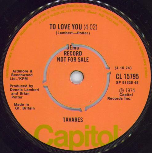 Tavares She's Gone 7" vinyl single (7 inch record / 45) UK TVA07SH810147