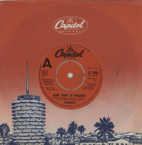 Tavares Slow Train To Paradise 7" vinyl single (7 inch record / 45) UK TVA07SL756120
