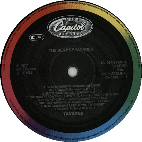 Tavares The Best Of Tavares vinyl LP album (LP record) Dutch TVALPTH627462