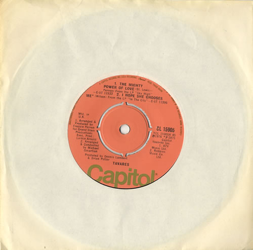 Tavares The Mighty Power Of Love EP 7" vinyl single (7 inch record / 45) UK TVA07TH549899