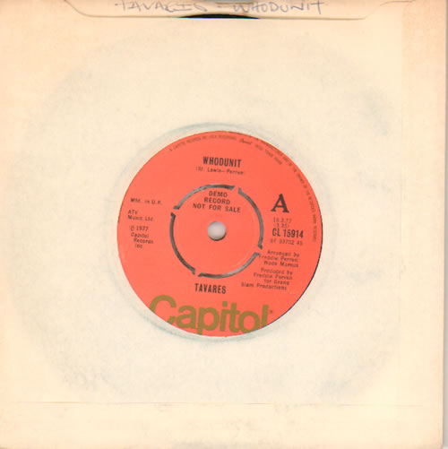 Tavares Whodunit - A Label 7" vinyl single (7 inch record / 45) UK TVA07WH641729