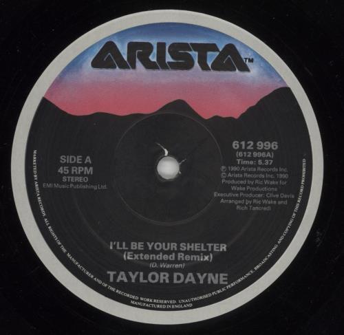 Taylor Dayne I'll Be Your Shelter 12" vinyl single (12 inch record / Maxi-single) UK TAY12IL44929