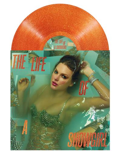 Taylor Swift The Life Of A Showgirl - Portofino Orange Glitter Vinyl + Poem from Taylor - Sealed vinyl LP album (LP record) UK T50LPTH876130