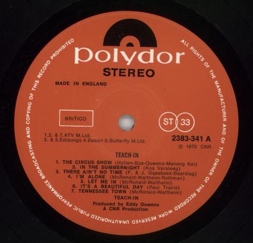 Teach-In Teach-In vinyl LP album (LP record) UK UFCLPTE864547