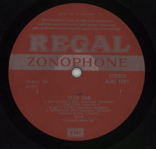 Tear Gas Tear Gas - 1st - G vinyl LP album (LP record) UK T-GLPTE864531