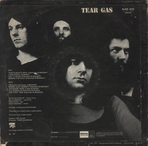 Tear Gas Tear Gas - 1st - G vinyl LP album (LP record) UK T-GLPTE864531