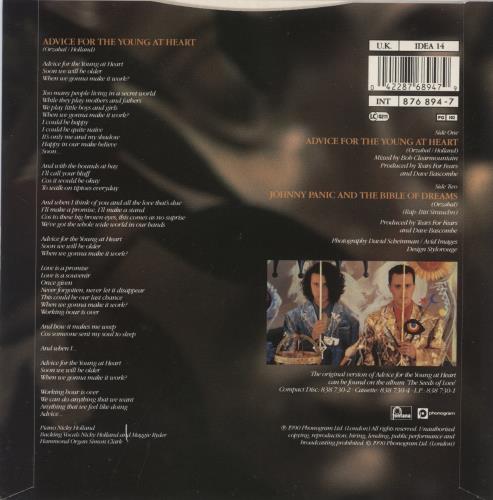 Tears For Fears Advice For The Young At Heart 7" vinyl single (7 inch record / 45) UK TFF07AD875685