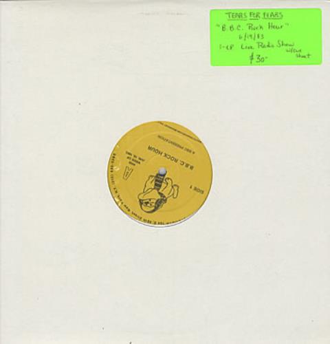 Tears For Fears BBC Rock Hour vinyl LP album (LP record) US TFFLPBB234035