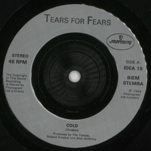 Tears For Fears Cold 7" vinyl single (7 inch record / 45) UK TFF07CO89433