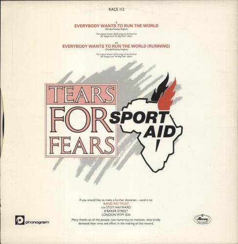 Tears For Fears Everybody Wants To Run The World 12" vinyl single (12 inch record / Maxi-single) UK TFF12EV31650