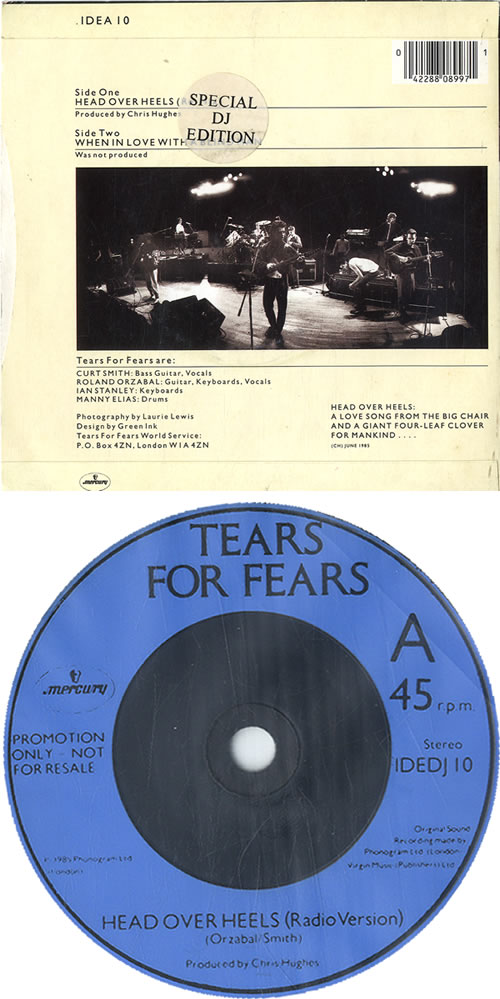 Tears For Fears Head Over Heels - P/S 7" vinyl single (7 inch record / 45) UK TFF07HE631772
