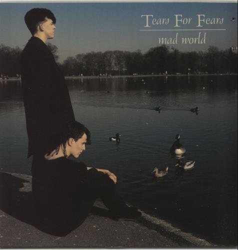 Tears For Fears Mad World - paper label 7" vinyl single (7 inch record / 45) UK TFF07MA681978