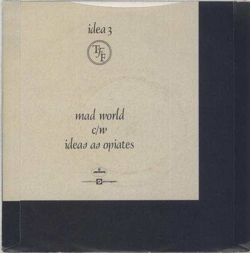 Tears For Fears Mad World - P/S - Inj 7" vinyl single (7 inch record / 45) UK TFF07MA41086