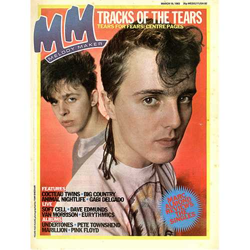 Tears For Fears Melody Maker magazine UK TFFMAME409383