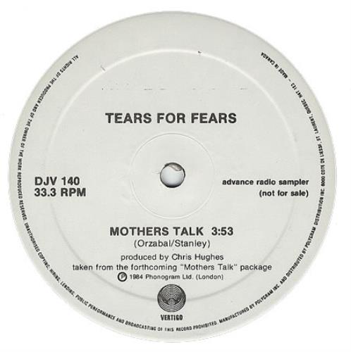 Tears For Fears Mother's Talk 12" vinyl single (12 inch record / Maxi-single) Canadian TFF12MO38858