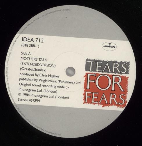 Tears For Fears Mothers Talk 12" vinyl single (12 inch record / Maxi-single) UK TFF12MO44151