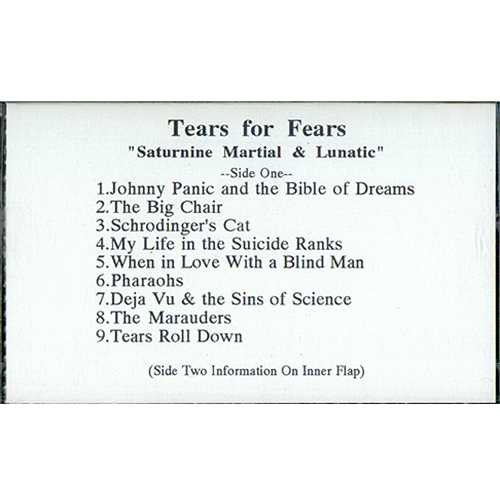 Tears For Fears Saturnine Martial & Lunatic cassette album US TFFCLSA190956
