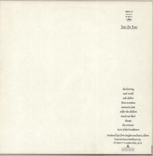 Tears For Fears The Hurting - 2nd + 2 Song Hype Sticker + Inner vinyl LP album (LP record) UK TFFLPTH702712