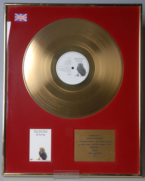 Tears For Fears The Hurting in-house award disc UK TFFAITH87410