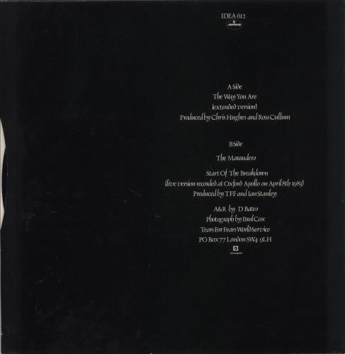 Tears For Fears The Way You Are 12" vinyl single (12 inch record / Maxi-single) UK TFF12TH20413