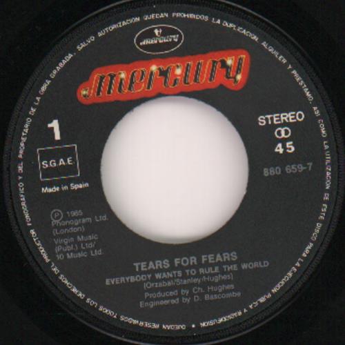 Tears For Fears Todos Quieren Gobernar El Mundo 7" vinyl single (7 inch record / 45) Spanish TFF07TO671946