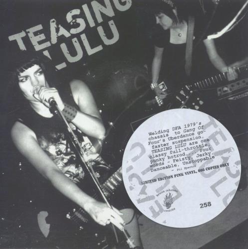 Teasing Lulu Waste Of Time - Pink Vinyl 7" vinyl single (7 inch record / 45) UK 5EK07WA823460