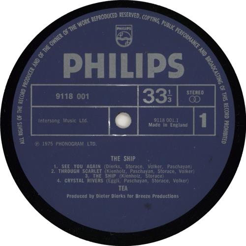 Tea The Ship vinyl LP album (LP record) UK Z8ALPTH725591