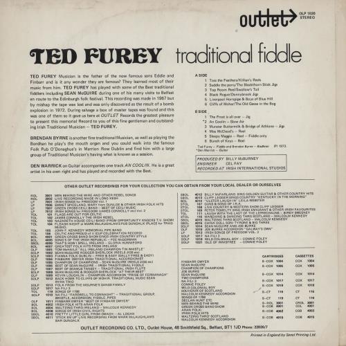 Ted Furey Toss the Feathers vinyl LP album (LP record) Irish 2FVLPTO759338