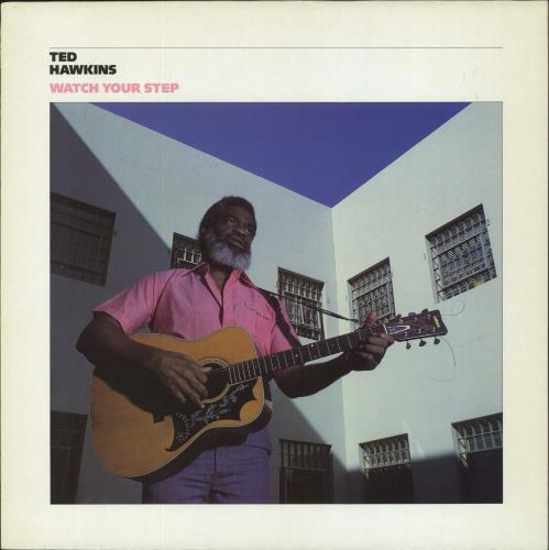 Ted Hawkins Watch Your Step-Blue vinyl vinyl LP album (LP record) UK TDELPWA801015