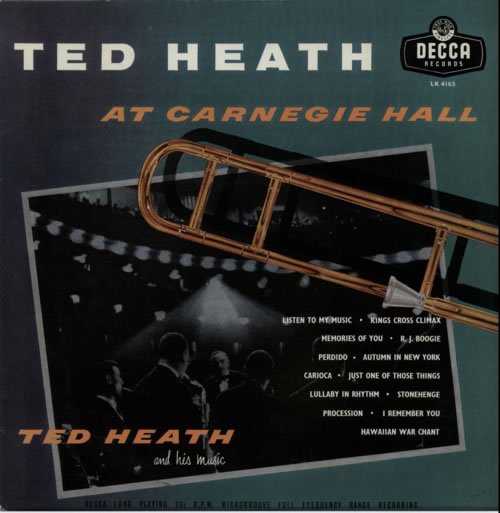 Ted Heath At Carnegie Hall - green p/s vinyl LP album (LP record) UK HE3LPAT613661