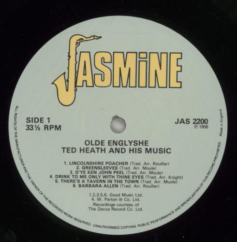 Ted Heath Olde Englyshe vinyl LP album (LP record) UK HE3LPOL528105