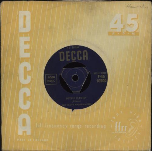 Ted Heath Seven Eleven 7" vinyl single (7 inch record / 45) UK HE307SE677457