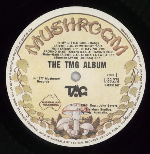 Ted Mulry Gang The T.M.G. Album vinyl LP album (LP record) Australian 8QQLPTH860470