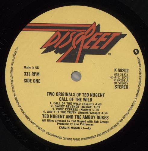 Ted Nugent 2 Originals Of Ted Nugent - EX 2-LP vinyl record set (Double LP Album) UK TED2LOR601918