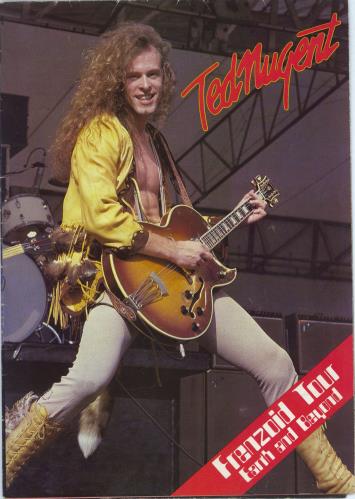 Ted Nugent Frenzoid Tour + ticket stub tour programme UK TEDTRFR788351
